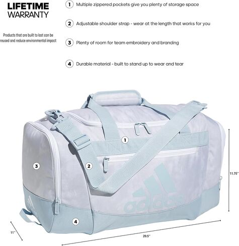 adidas Unisex Defender 4 Small Duffel Bag in Saudi Arabia