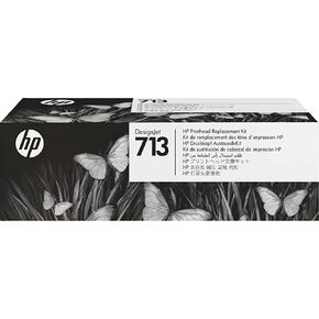 HP مجموعة رؤوس طباعة اصلية بديلة من ديزاين جيت 713 3Ed58A لطابعات اتش بي ديزاين جيت T200 وT600 وستوديو سيريز كبيرة الحجم متوافقة مع خراطيش اتش بي 712 باللون الاسود والازرق سيان وارجواني فاتح واصفر in Kuwait