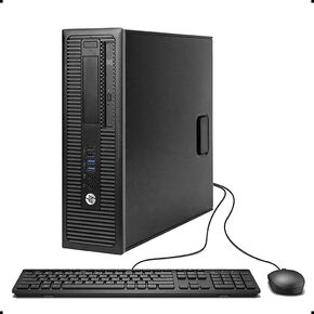 HP ProDesk 800G1 Intel Quad-Core i5-4570 3.2GHz Desktop Computer, 16GB RAM, 240GB SSD, Windows 10 Pro 64 Language Supports English/Spanish/French in Saudi Arabia