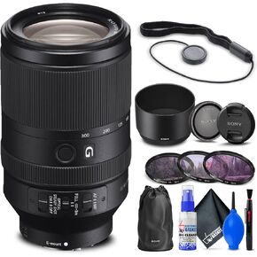 Sony FE 70-300mm f/4.5-5.6 G OSS Lens (SEL70300G) + Filter Kit + Lens Cap Keeper + Cleaning Kit + More (Renewed) | For Photography & Video | Includes Filter Kit + Cleaning Kit + Cap Keeper + More in Kuwait