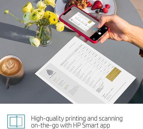 HP Tango X Smart Wireless Printer with Indigo Linen -cover – Mobile Remote Print, Scan, Copy, HP Instant Ink (3DP64A) in Kuwait