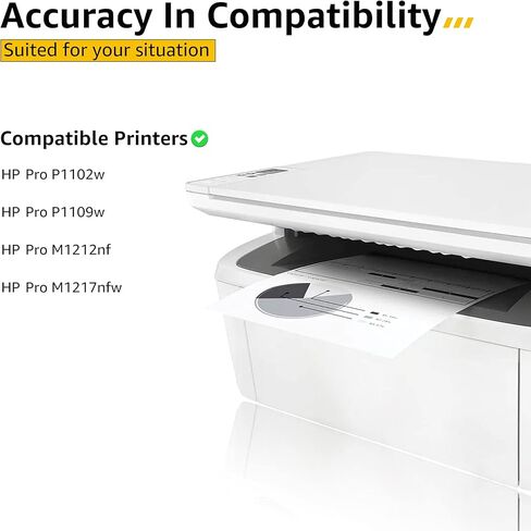 CMYBabee Compatible Toner Cartridges Replacement for HP 85A CE285A P1102W Toner for HP P1102W P1109W P1102 M1212NF M1217NFW P1006 P1005 P1505 Ink Printer (Black, 4-Packs) in Kuwait