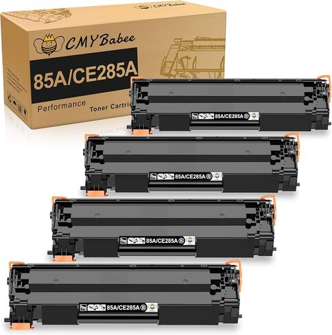 CMYBabee Compatible Toner Cartridges Replacement for HP 85A CE285A P1102W Toner for HP P1102W P1109W P1102 M1212NF M1217NFW P1006 P1005 P1505 Ink Printer (Black, 4-Packs) in Kuwait