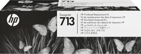 HP مجموعة رؤوس طباعة اصلية بديلة من ديزاين جيت 713 3Ed58A لطابعات اتش بي ديزاين جيت T200 وT600 وستوديو سيريز كبيرة الحجم متوافقة مع خراطيش اتش بي 712 باللون الاسود والازرق سيان وارجواني فاتح واصفر in Kuwait