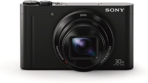 كاميرا سوني سوني الرقمية DSC-WX500 تقريب بصري 30 مرة 18.2 مليون بكسل أسود سايبر شوت DSC-WX500 BC in Kuwait