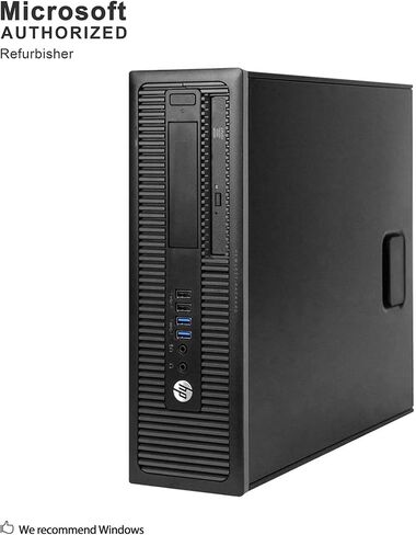 كمبيوتر مكتبي HP Elite ذو الشكل الصغير، Intel Quad Core i5-4570 حتى 3.6 جيجا هرتز، 16 جيجا رام، 240 جيجا SSD، USB WiFi، دعم 4K، DP، VGA، Windows 10 Pro 64 لغة تدعم اللغة الإنجليزية/الإسبانية/الفرنسية (متجدد) in Saudi Arabia