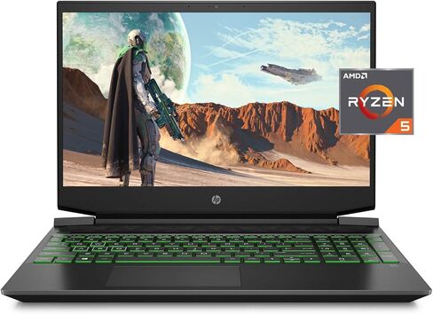 HP Pavilion Gaming 15 Laptop, NVIDIA GeForce GTX 1650, AMD Ryzen 5 4600H, 8GB DDR4 RAM, 512 GB PCIe NVMe SSD, 15.6" Full HD, Windows 10 Home, Backlit Keyboard (15-ec1010nr, 2020 Model) in Saudi Arabia
