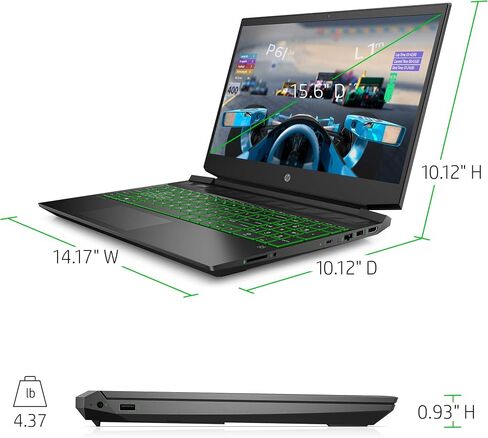 HP Pavilion Gaming 15 Laptop, NVIDIA GeForce GTX 1650, AMD Ryzen 5 4600H, 8GB DDR4 RAM, 512 GB PCIe NVMe SSD, 15.6" Full HD, Windows 10 Home, Backlit Keyboard (15-ec1010nr, 2020 Model) in Saudi Arabia