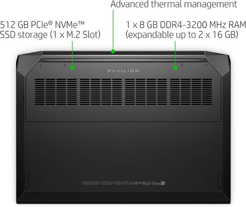 HP Pavilion Gaming 15 Laptop, NVIDIA GeForce GTX 1650, AMD Ryzen 5 4600H, 8GB DDR4 RAM, 512 GB PCIe NVMe SSD, 15.6" Full HD, Windows 10 Home, Backlit Keyboard (15-ec1010nr, 2020 Model) in Saudi Arabia