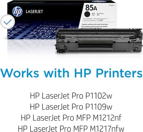 Original HP 85A Black Toner Cartridge | Works with HP LaserJet Pro P1102, P1109 Series, HP LaserJet Pro MFP M1212, M1217 Series | CE285A in Kuwait