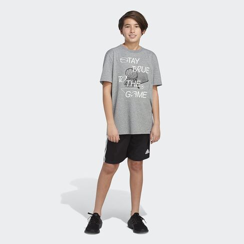 تي شيرت Baller Heather بأكمام قصيرة للأولاد من adidas in Kuwait