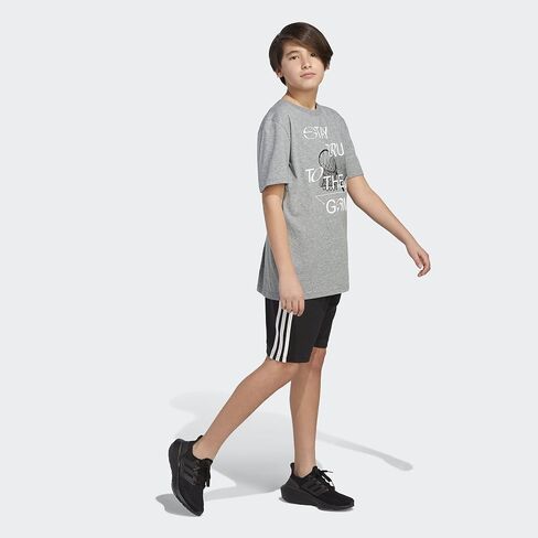 تي شيرت Baller Heather بأكمام قصيرة للأولاد من adidas in Kuwait