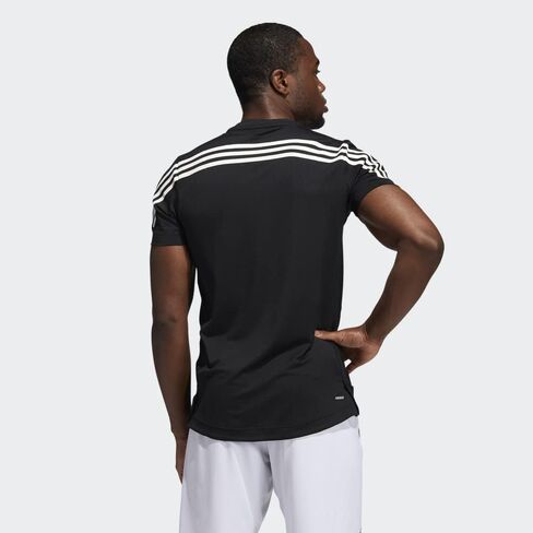 adidas AEROREADY Lyte RYDE Short Sleeve Zip Tee Men's in Saudi Arabia