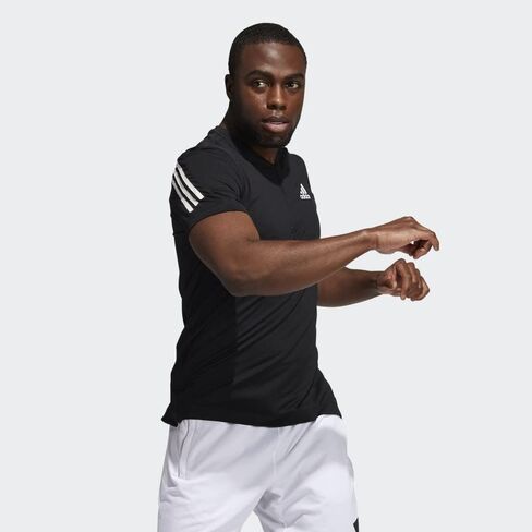 adidas AEROREADY Lyte RYDE Short Sleeve Zip Tee Men's in Saudi Arabia