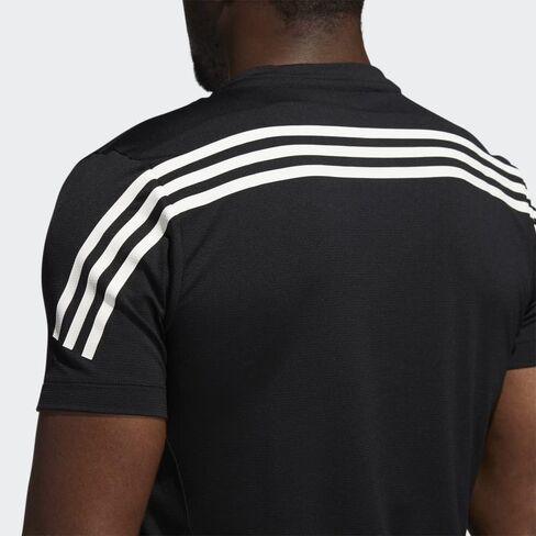 adidas AEROREADY Lyte RYDE Short Sleeve Zip Tee Men's in Saudi Arabia