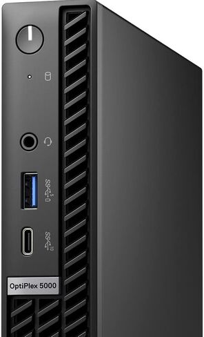 Dell OptiPlex 5000 Desktop Computer - Intel Core i7 12th Gen i7-12700T Dodeca-core (12 Core) 1.40 GHz - 16 GB RAM DDR4 SDRAM - 256 GB M.2 PCI Express NVMe 3.0 x4 SSD - Micro PC - Black in Saudi Arabia