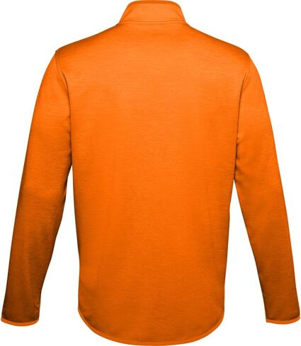 Under Armour Men's Armour Fleece 1/2 Zip T-Shirt , Vibe Orange (850)/Black , Small in Saudi Arabia