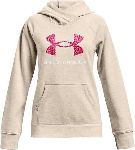 Under Armour Girls' Rival Fleece Core Logo Hoodie in Kuwait