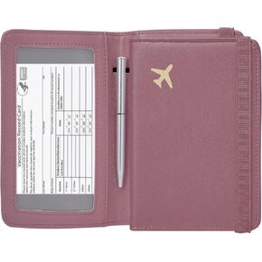 ZOPPEN Passport Holder Wallet, Passport Cover Travel Wallet Women Travel Essentials Accessories Document Organizer Travel Must Haves Rfid Blocking Cover Case for Women and Men, Blue in Saudi Arabia