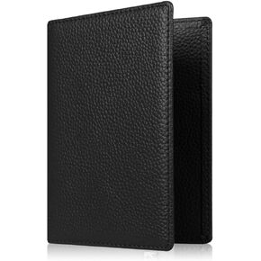 Fintie Passport Holder, Slim Travel Wallet RFID Blocking Card Case Cover Passport Cover Protector Travel Essentials with Credit Card Slots for Women/Men (Denim Charcoal Brown) in Saudi Arabia