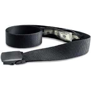 Money Belt for Men Travel Security Belt with Hidden Money Compartment Pocket, Cashsafe Anti-Theft Wallet Non-Metal Buckle in Saudi Arabia