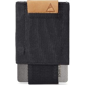 NOMATIC Minimalistic Wallet for Men and Women - Slim Wallet Fits In Front Pocket - Holds 4-15 Cards - Hidden Cash Holder and Key Holder Pocket (Black)