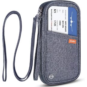RFID Family Passport Wallet Holder Waterproof, Travel Document Organizer Credit Card Clutch Bag for Men Women in Saudi Arabia