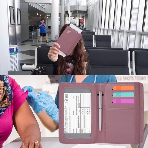 ZOPPEN Passport Holder Wallet, Passport Cover Travel Wallet Women Travel Essentials Accessories Document Organizer Travel Must Haves Rfid Blocking Cover Case for Women and Men, Blue in Kuwait