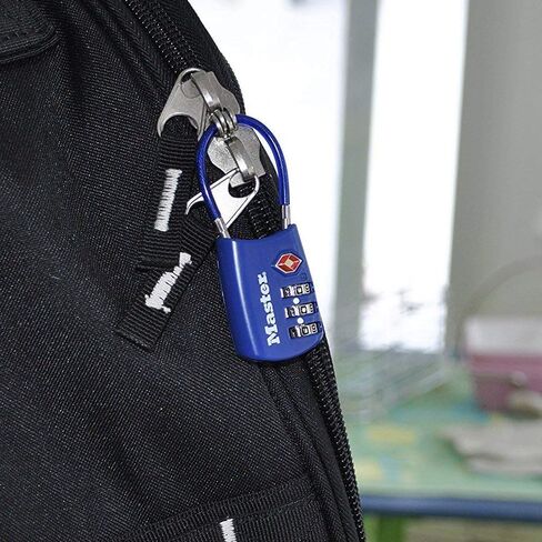 Master Lock TSA Set Your Own Combination Luggage Lock, TSA Approved Lock for Backpacks, Bags and Luggage, Colors May Vary in Kuwait