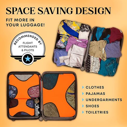 Stratton 5 Set Packing Cubes, Travel Luggage Organizers with Laundry Bag in Saudi Arabia