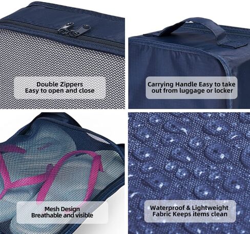 JJ POWER Travel Packing Cubes, Luggage Organizers with Shoe Bag in Kuwait