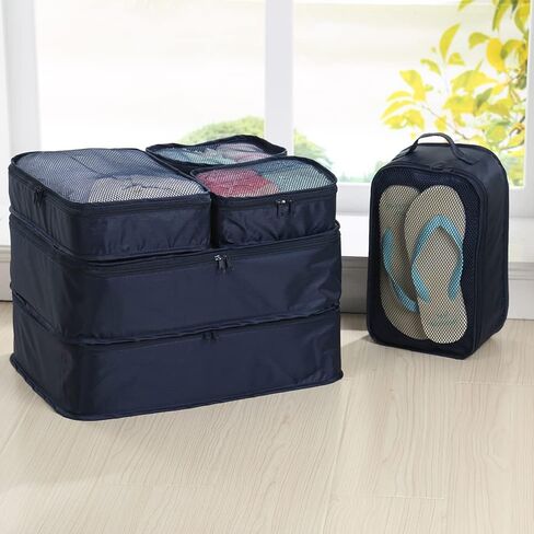 JJ POWER Travel Packing Cubes, Luggage Organizers with Shoe Bag in Kuwait