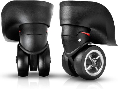 Watris Veiyi 2PCS Left and Right Suitcase Wheels Replacement, Luggage Wheels Replacement, Luggage Wheel Spare Part for Luggage Suitcase Trolley (4.1 x 1.7in) in Saudi Arabia
