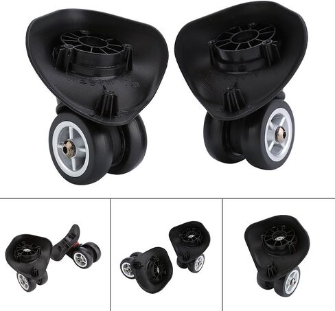 Watris Veiyi 2PCS Left and Right Suitcase Wheels Replacement, Luggage Wheels Replacement, Luggage Wheel Spare Part for Luggage Suitcase Trolley (4.1 x 1.7in) in Saudi Arabia