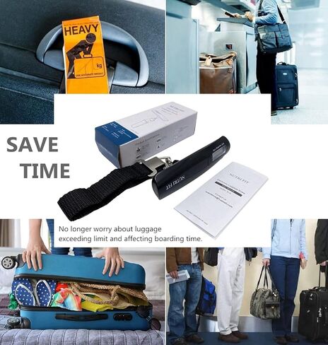 NUTRI FIT Luggage Scale Portable Handheld Baggage Scale Suitcase Scale for Travel P05 in Kuwait