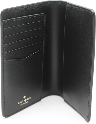 Kate Spade Staci Leather Passport Holder أسود in Kuwait