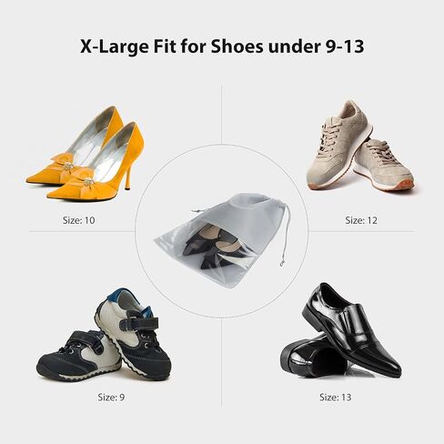 Shoe Bags for Travel,Shoe Bag Holds 3 Pair of Shoes,Shoe Storage Pouch for Travel and Daily Use,Shoe Organizer Travel Essentials for Packing in Suitcase,Waterproof in Saudi Arabia