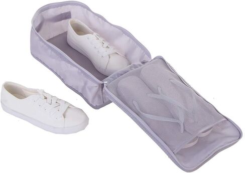 JJ POWER Travel Shoe Bags, Foldable Waterproof Shoe Pouches Organizer-Double Layer (Black, 2 Packs) in Saudi Arabia