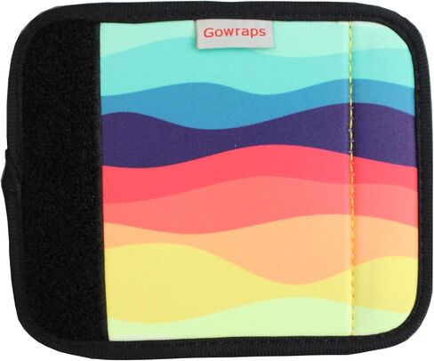 بطاقات الأمتعة من Gowraps لحقائب السفر - معرفات علامات حقائب السفر ومقبض الأمتعة السائبة وعلامة الأمتعة/معرفات/علامة ملحقات السفر للطائرة الطائرة (قوس قزح) in Kuwait