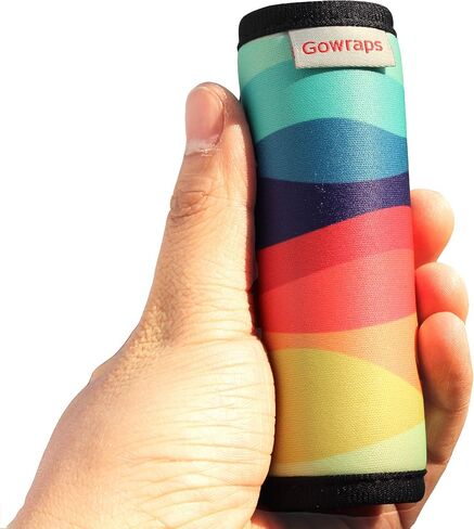 بطاقات الأمتعة من Gowraps لحقائب السفر - معرفات علامات حقائب السفر ومقبض الأمتعة السائبة وعلامة الأمتعة/معرفات/علامة ملحقات السفر للطائرة الطائرة (قوس قزح) in Kuwait