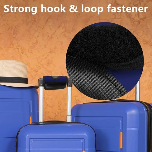 5 Pcs Neoprene Luggage Handle Wrap Handle Grip Luggage Tags Identifier Hollow Design for Push-Button, Bright Luggage Markers for Airport Travel Luggage Suitcase Trolley Case in Kuwait