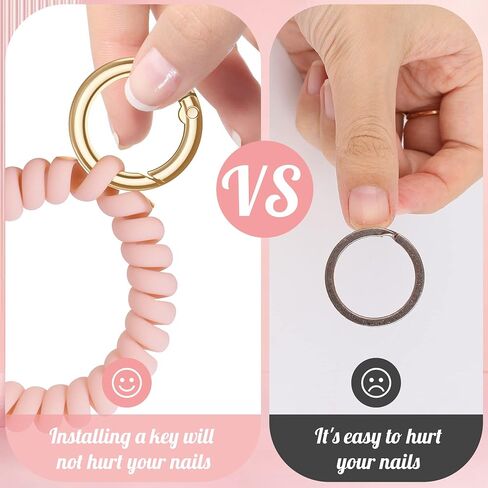 6PCS Stretchable Wristband Wristlet Keychain Wrist Key Chain Wristlet,Spring Flexible Spiral Wrist Coil ​Wrist Band Bracelet Key Holder Spring O Ring for Sauna Gym Pool ID Badge and Outdoor Sports in Saudi Arabia