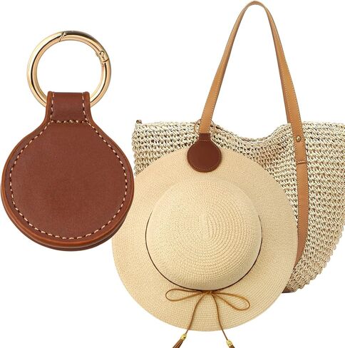 Niveaya Hat Clip for Travel - Women's Travel Accessory, Multifunctional Magnetic Hat Clip for Hanging Sunglasses, Car Keys.（Brown） in Kuwait