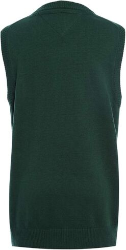 Tommy Hilfiger Boys Sleeveless V-Neck Sweater Vest, Kids School Uniform Clothes, Pullover in Saudi Arabia