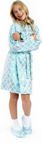 Sleep On It Girls Pajamas Robes |Fleece Bathrobes for Girls Soft Plush Sleep Robe for Kids in Kuwait