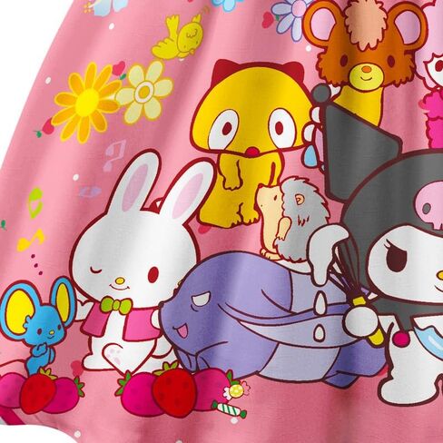 فستان MSOHGA للفتيات فستان الأميرة الخيالي ذو الطباعة الكرتونية الكاجوال in Kuwait