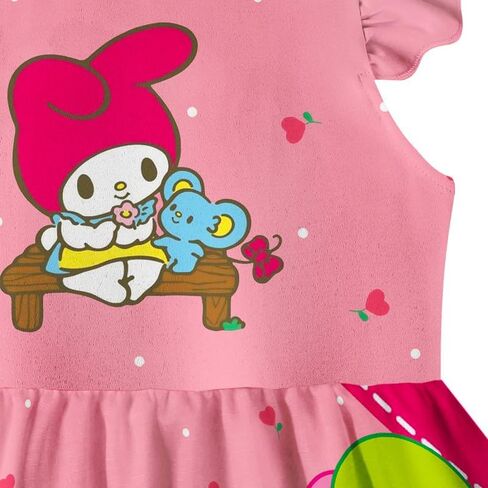 فستان MSOHGA للفتيات فستان الأميرة الخيالي ذو الطباعة الكرتونية الكاجوال in Kuwait