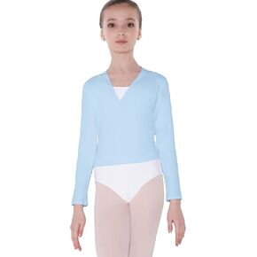 Wear Moi Serenade Girl's Cotton Elasthan Cross Over Top
