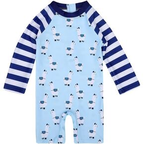 ياجاتا طفل رضيع الأولاد قطعة واحدة ملابس السباحة مجموعة الأولاد ملابس السباحة ديناصور ثوب السباحة طفح الحرس UPF 50+ in Kuwait