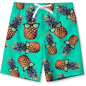 BFUSTYLE Kids Boys Swim Trunks Mesh Lining Water Resistant Beach Shorts 5-14 Years